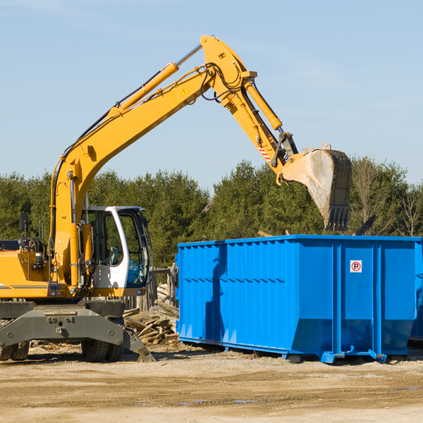 can i choose the location where the residential dumpster will be placed in Pueblitos